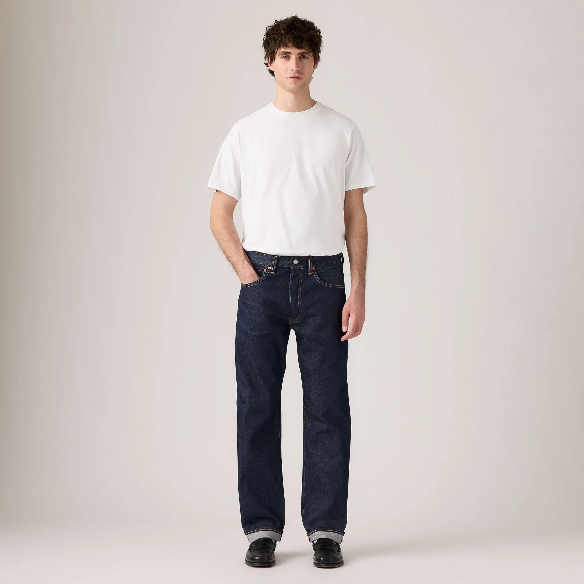 Levi's® Men's 501® Original Shrink-to-Fit™ Selvedge Jeans - Image 3