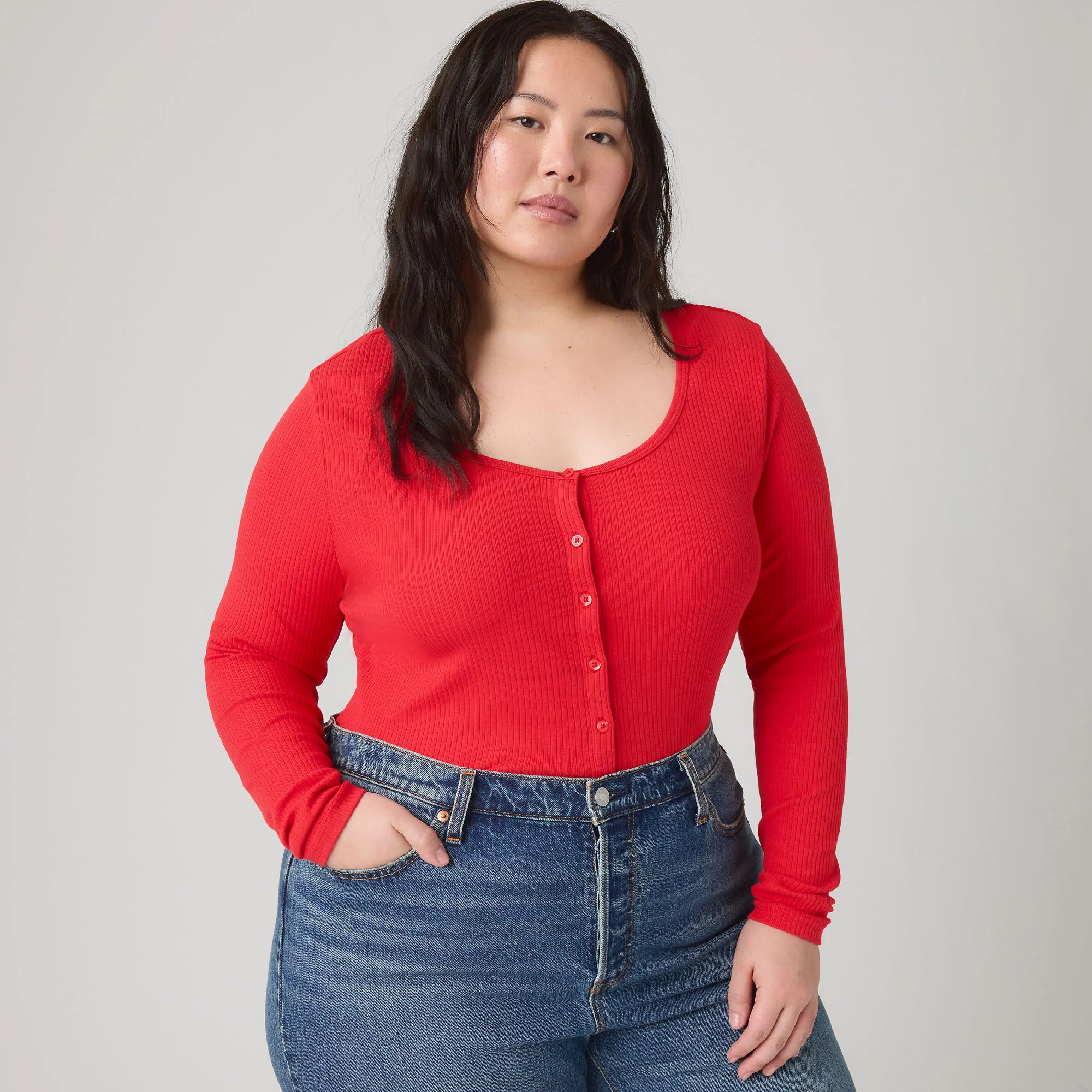 Levi's® Women's Austen Button-Up Long-Sleeve Top (Plus Size) - Image 4