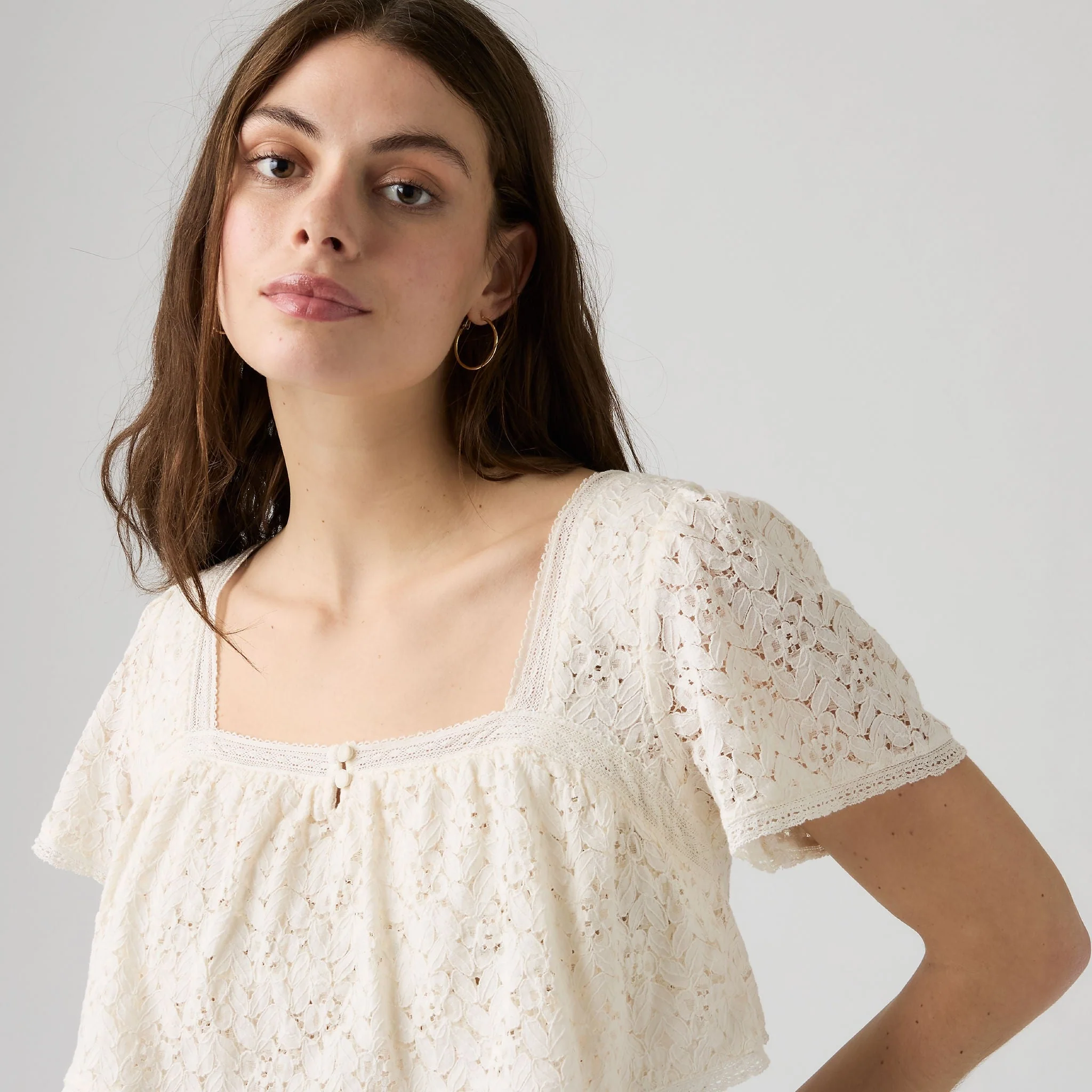 Levi's® Women's Dom Short-Sleeve Lace Blouse - Image 4