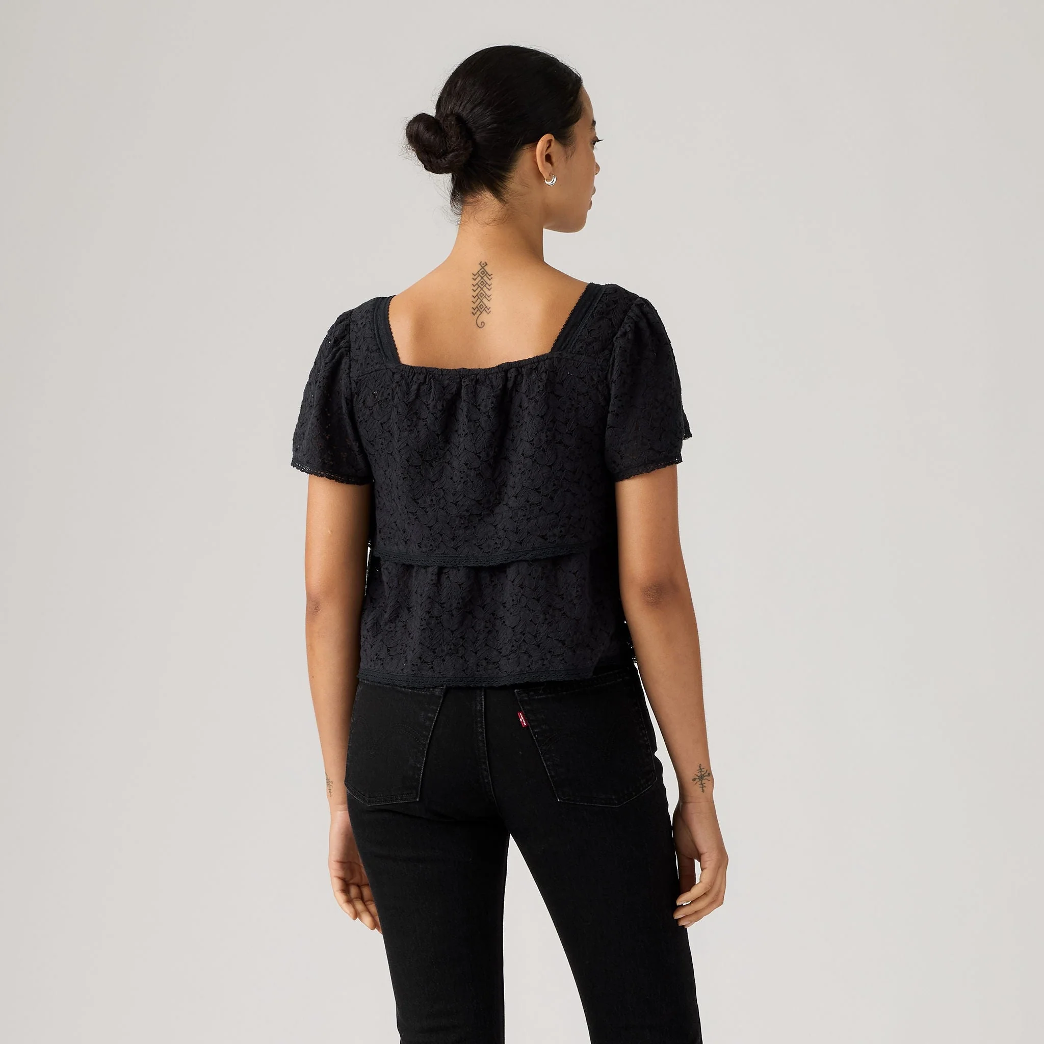 Levi's® Women's Dom Short-Sleeve Lace Blouse - Image 2