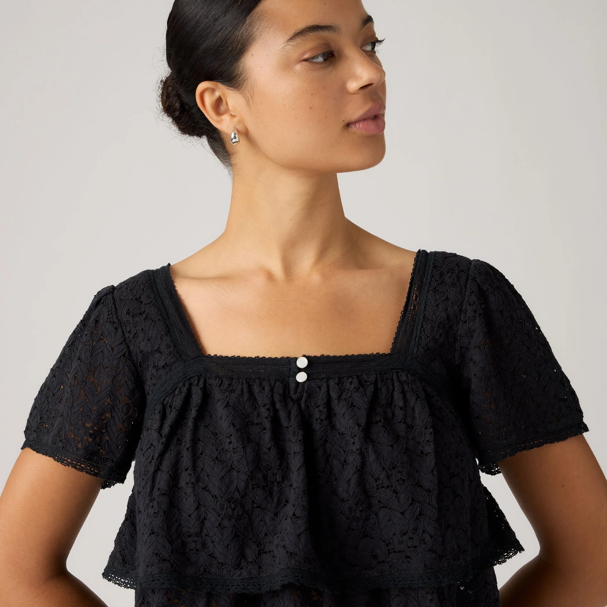 Levi's® Women's Dom Short-Sleeve Lace Blouse - Image 4