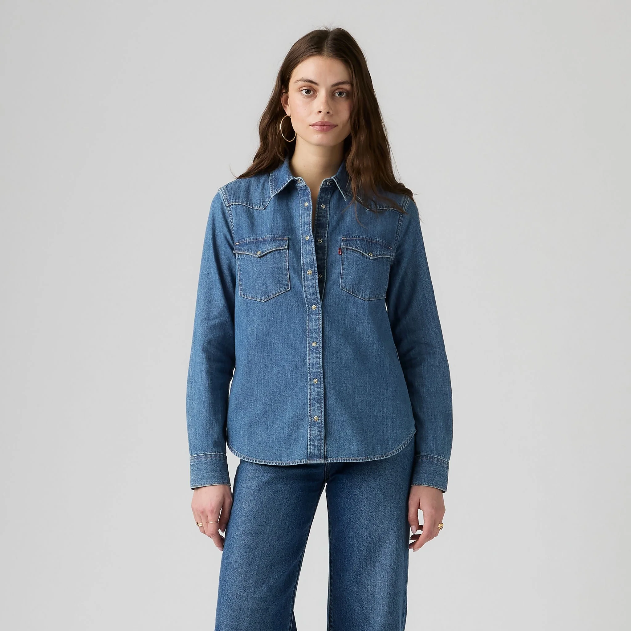 Levi's® Women's Heritage Western Denim Shirt - Image 3