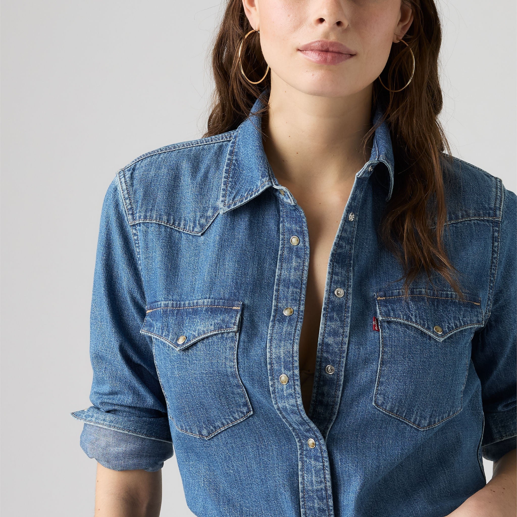 Levi's® Women's Heritage Western Denim Shirt - Image 4