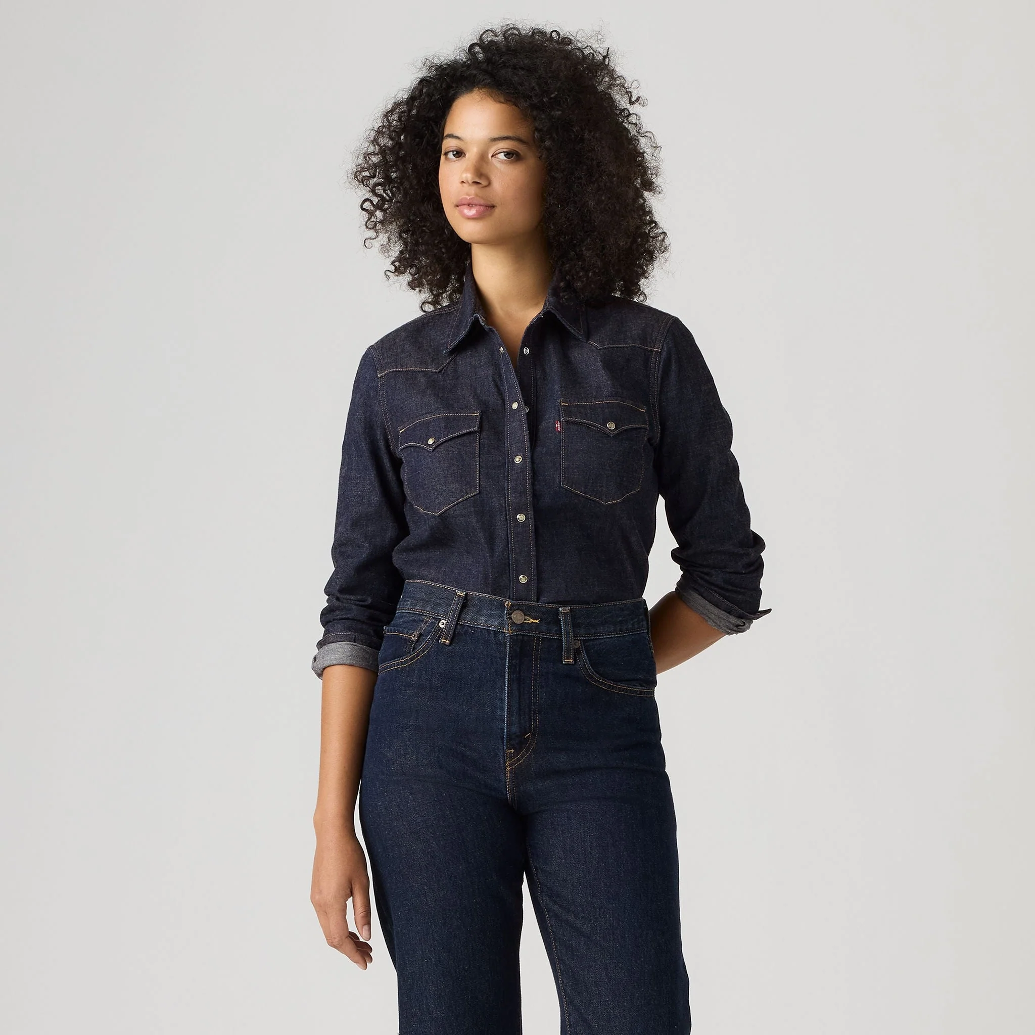 Levi's® Women's Heritage Western Denim Shirt - Image 3