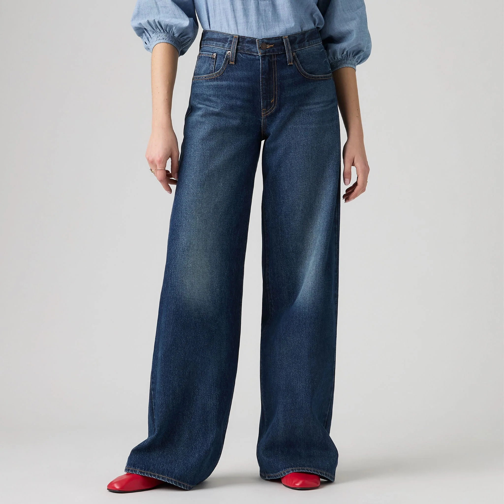 Levi's® Women's Middy Wide-Leg Jeans - Image 5