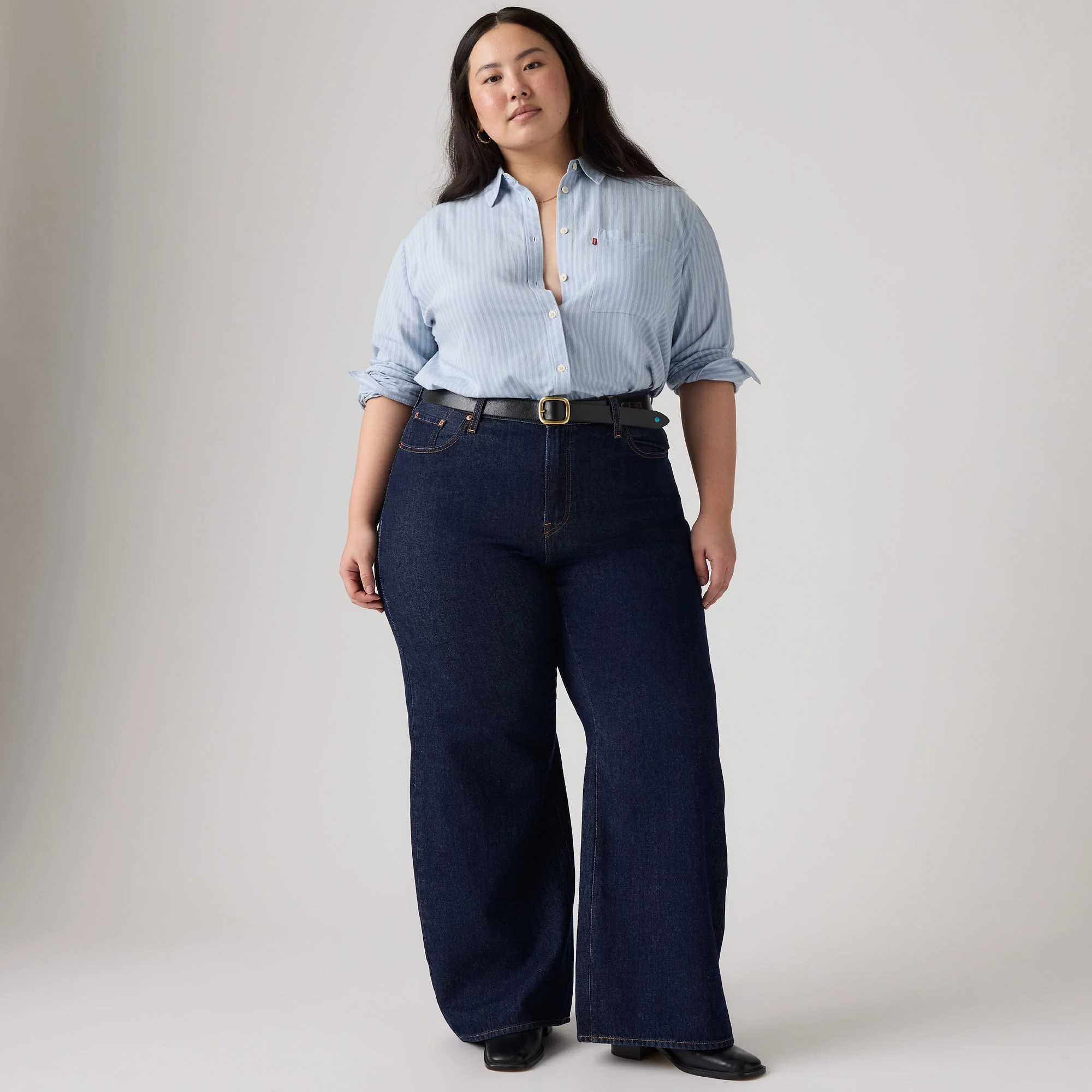 Levi's® Women's Ribcage Wide-Leg Jeans (Plus Size) - Image 4