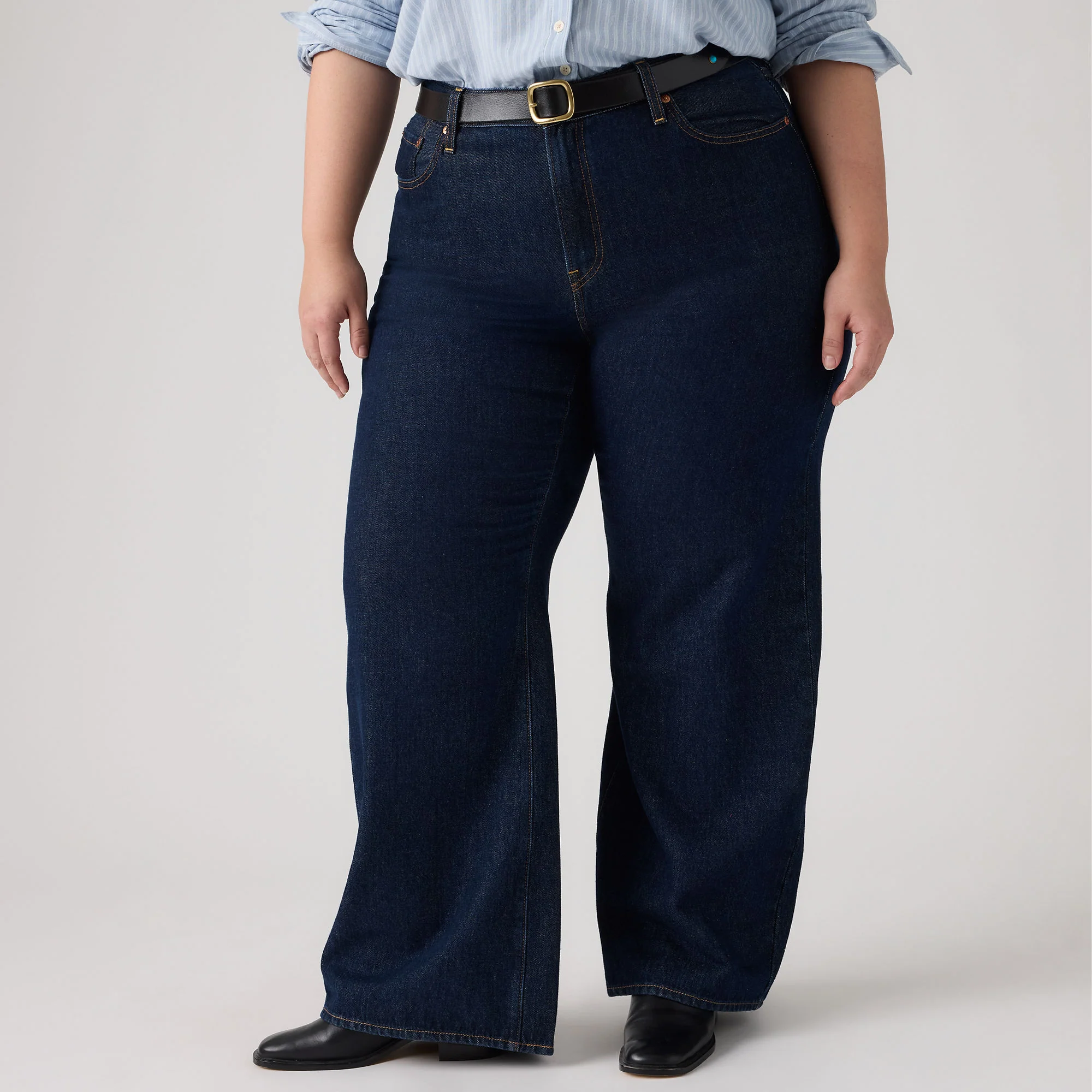 Levi's® Women's Ribcage Wide-Leg Jeans (Plus Size) - Image 5